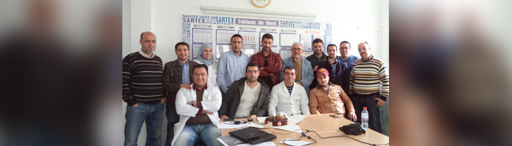 Seminario pratico REFA presso la SARTEX in Tunisia